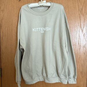 Kittenish Crewneck Pullover- Size XL